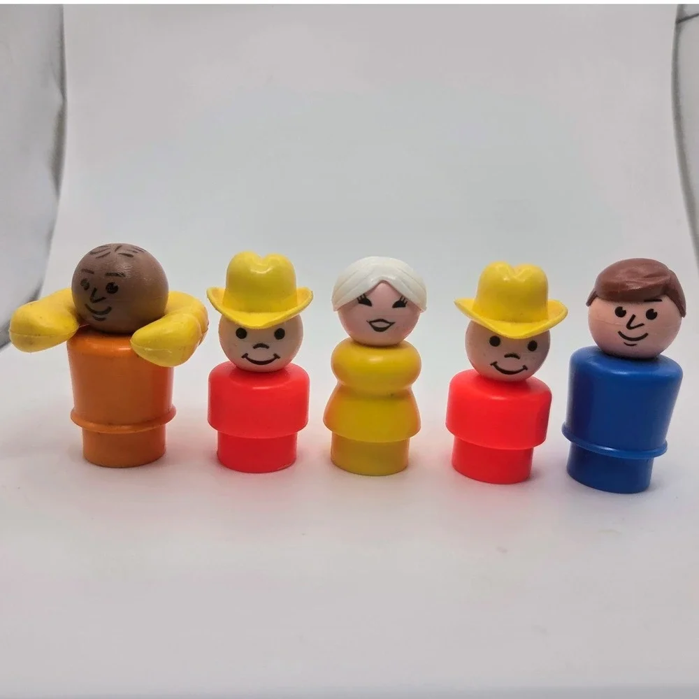 Fisher Price Little People Toy Lot 10pc Multicolor Fair Vintage Mixed Figures
